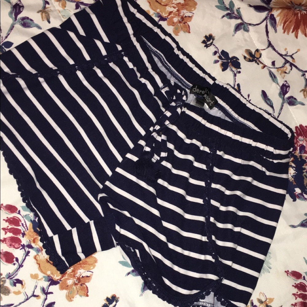Navy and White Shorts